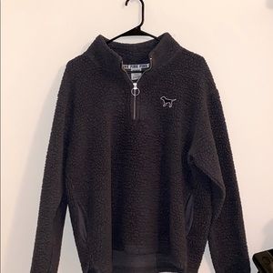 Pink Victoria Secret fuzzy sweatshirt